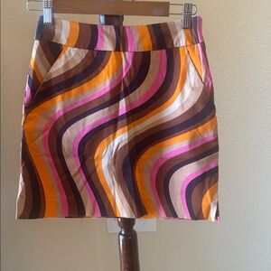 Loudmouth Multicolor Wave Pattern golf skort